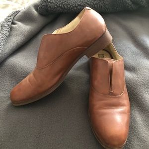 Cole Haan brown leather slip on shoe size 7